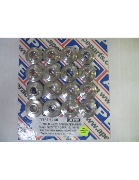 Coupelles ressorts de soupapes titane APE 750/1100 GSXR 