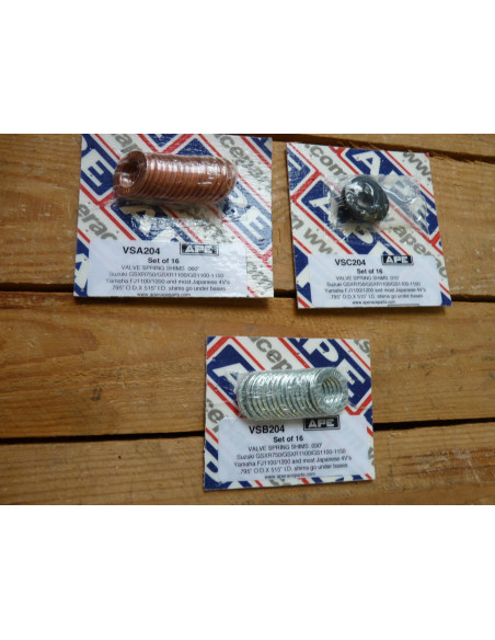 Rondelles de calage ressorts APE GSXR 750/1100