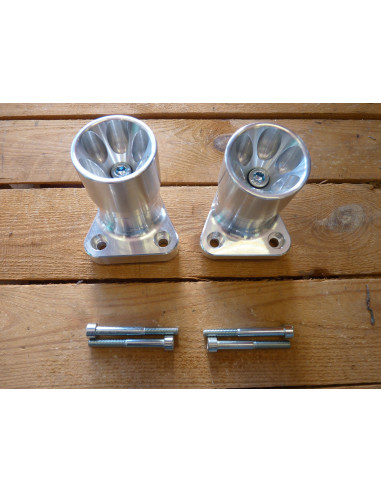 Roulettes alu/alu.