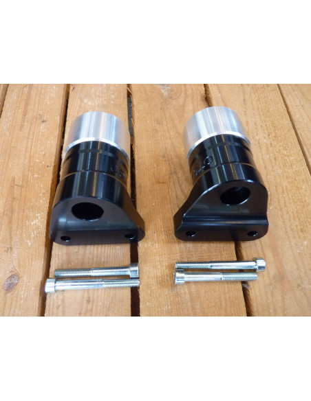 Roulettes alu noir/alu