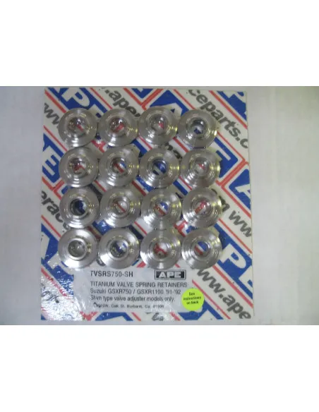 Coupelles ressorts de soupapes titane APE Suzuki