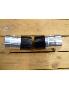 Roulettes alu/alu noir. 2