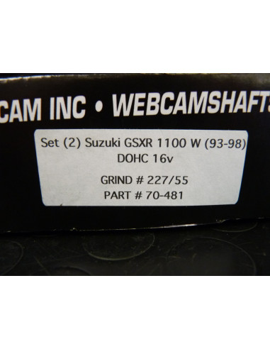 Arbres à cames Webcam GSXR 1100 93-95  - 3