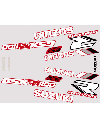 Kit stickers GSXR 1100 89/90  - 6