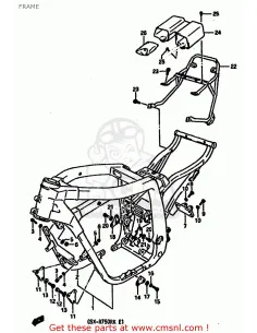 Cadre GSXR 750 RK - 1989  - 1