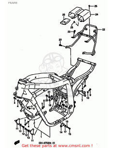 Cadre GSXR 750 RK - 1989  - 1