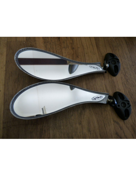 Paire de rétroviseurs en fibre d'aluminium  - 3