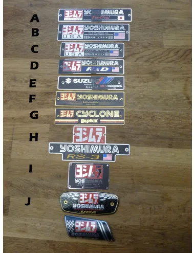 Plaques de silencieux Yoshimura  - 1