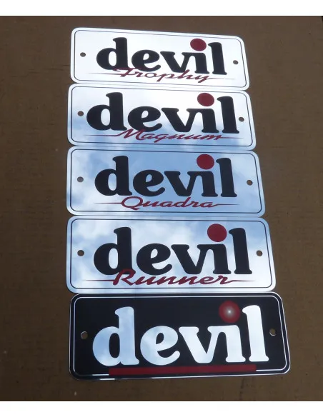 Plaques de silencieux Devil  - 1