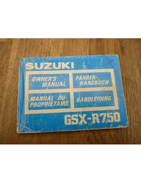 Manuel du propriétaire GSXR 750 85-95  - 1