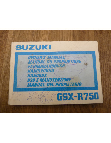Manuel du propriétaire GSXR 750 85-95  - 4