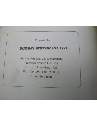 Manuel d'entretien GSXR 750-1100 85-88  - 3