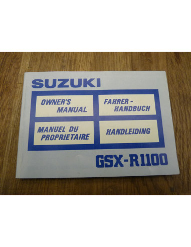 Manuel du propriétaire GSXR 750-1100 88-89  - 1