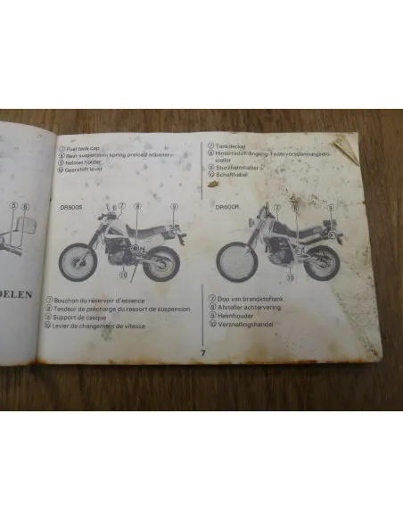 Manuel d'entretien DR 600 S/R  - 3