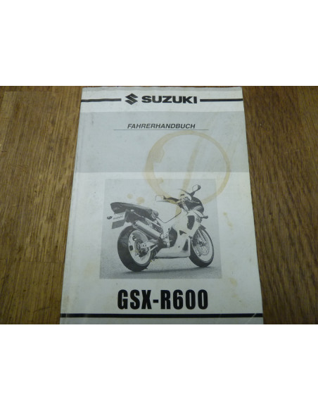 Manuel du propriétaire GSXR 600 00-03  - 1