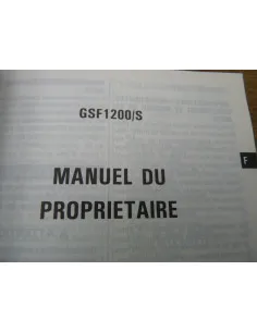 Manuel du propriétaire Bandit 1200 96-99  - 1 2