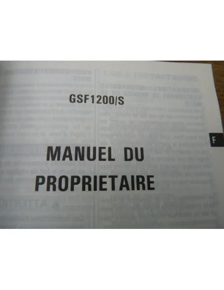 Manuel du propriétaire Bandit 1200 96-99  - 2