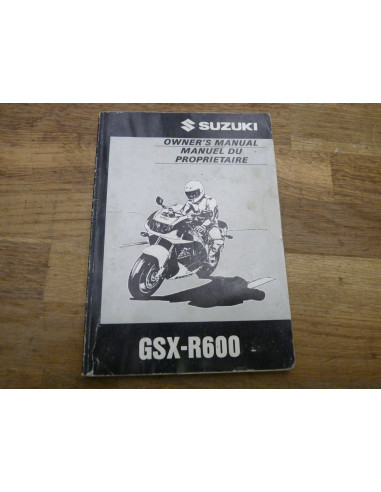 Manuel du propriétaire GSXR 600 96-99  - 1