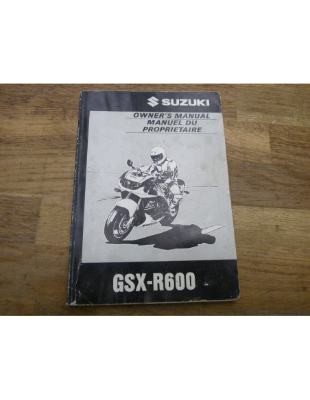 Manuel du propriétaire GSXR 600 96-99  - 1