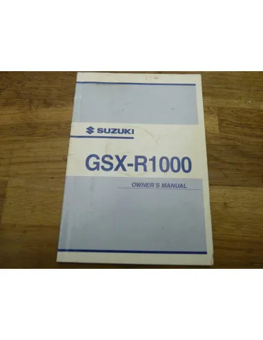 Manuel du propriétaire GSXR 1000 03-04  - 1