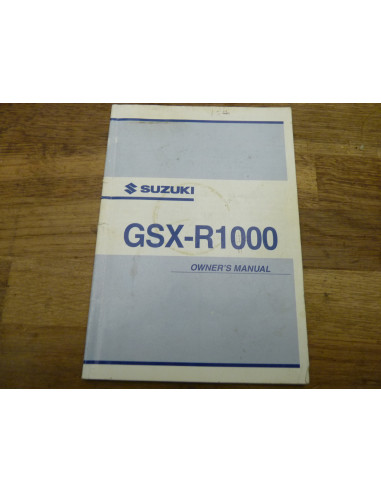 Manuel du propriétaire GSXR 1000 03-04  - 1