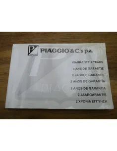 Carnet de garantie Piaggio  - 1