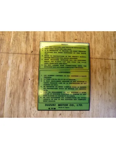 Sticker bonbonne GSXR 750-1100  - 2
