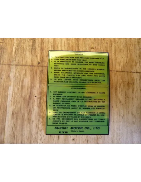 Sticker bonbonne GSXR 750-1100  - 2