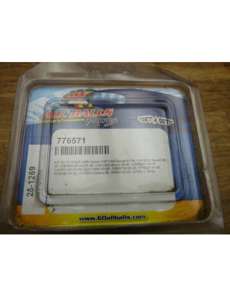 Jeu de roulements arrières GSXR 750-1100 92-95  - 1