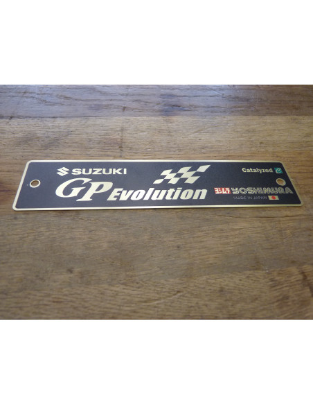 Plaque Yoshimura GP Evolution  - 2