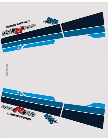 Kit sticker arrière GSXR 750-85  - 1