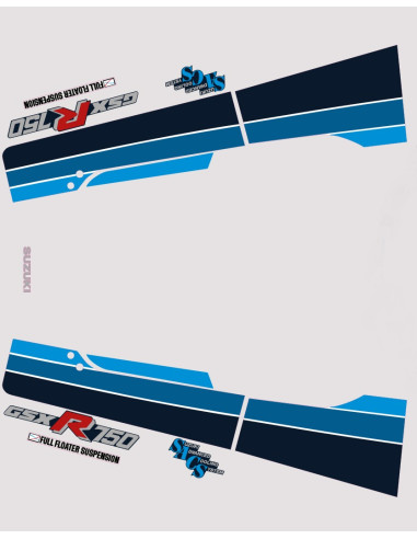 Kit sticker arrière GSXR 750-85  - 1