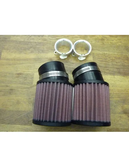 Kit Filtres à air K&N carburateur Keihin + adaptateurs Ducati  - 3