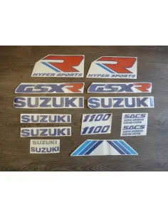 Kit stickers bleu GSXR 1100 89-90  - 1