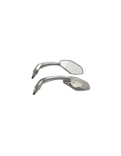 Paire de rétroviseurs Luca chromé  - 1