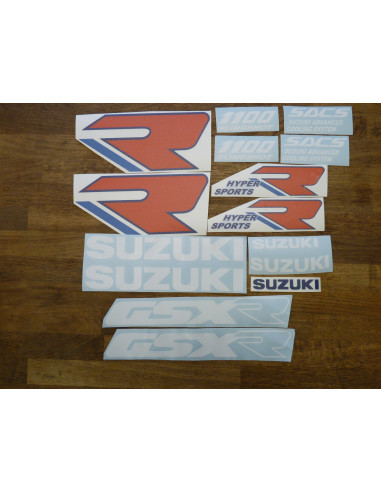 Kit stickers bleu GSXR 1100 89-90  - 2