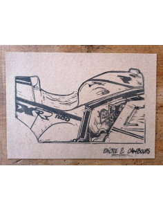 Linogravure GSXR 1100 86-88  - 1