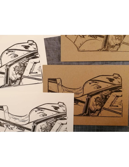 Linogravure GSXR 1100 86-88  - 3