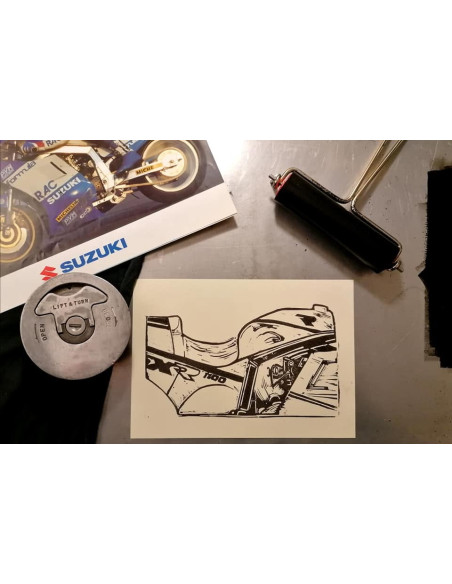 Linogravure GSXR 1100 86-88  - 4