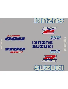 Kit stickers lettrage rouge GSXR 1100-91  - 1