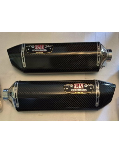 Paire de silencieux Yoshimura avec intermédiares  - 1